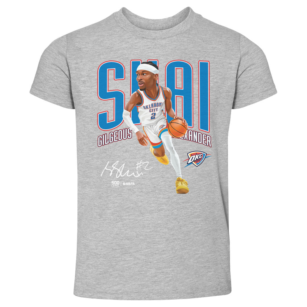 Shai Gilgeous-Alexander Oklahoma City Thunder Caricature WHT 500 LEVEL