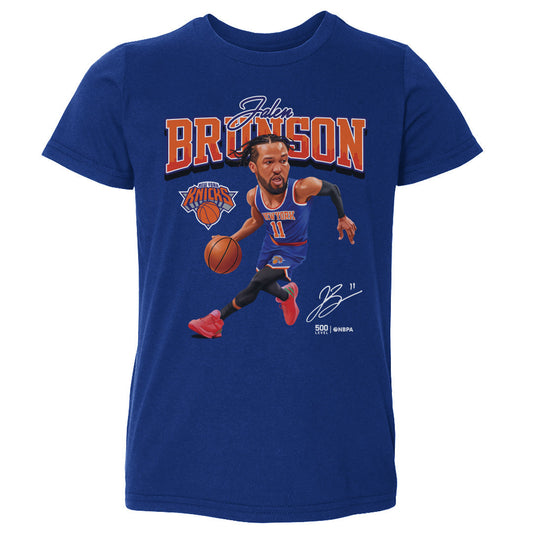 Jalen Brunson New York Knicks Caricature WHT 500 LEVEL
