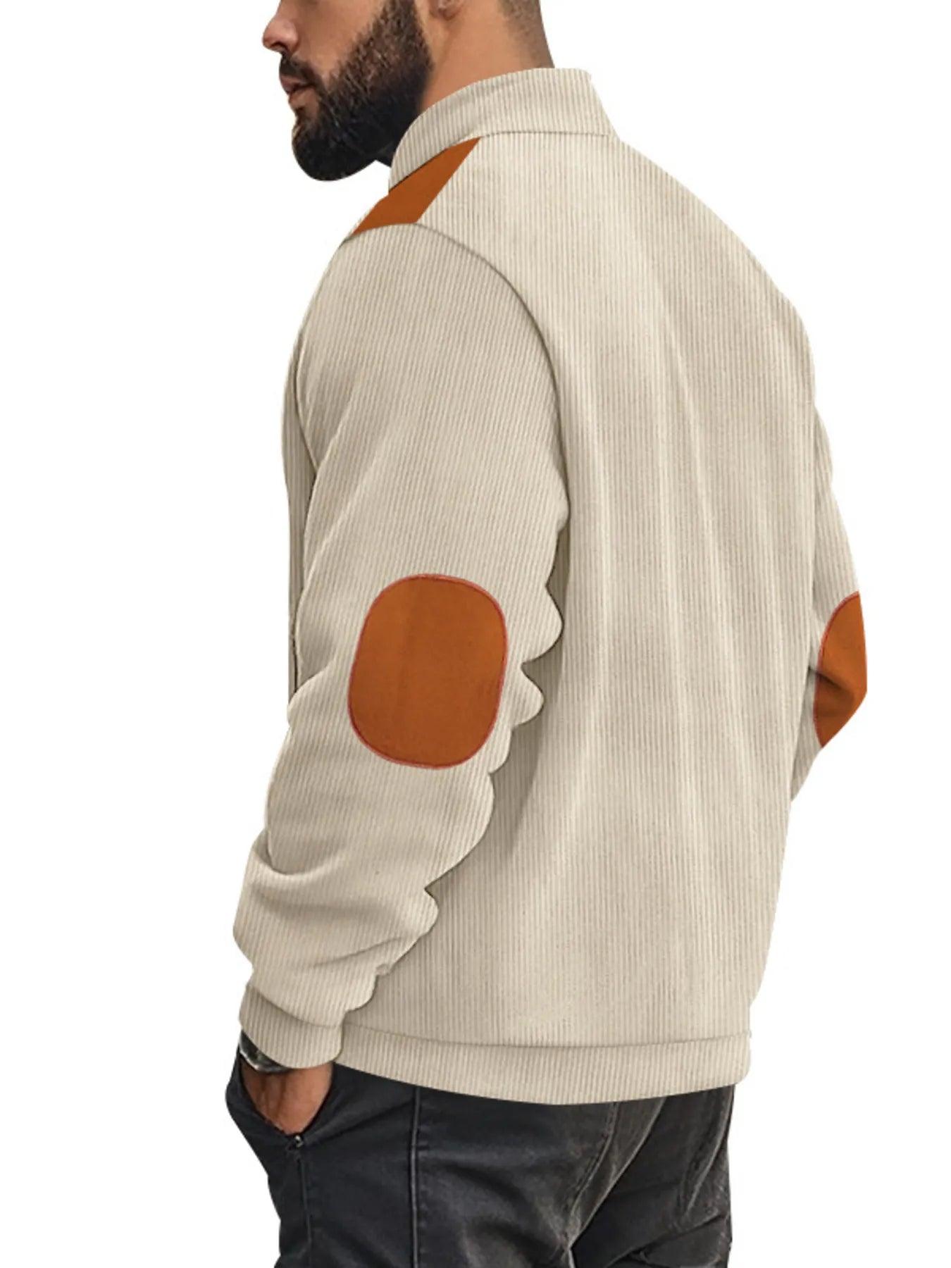 Men's Full Size Zip Up Long Sleeve Jacket Plus Size