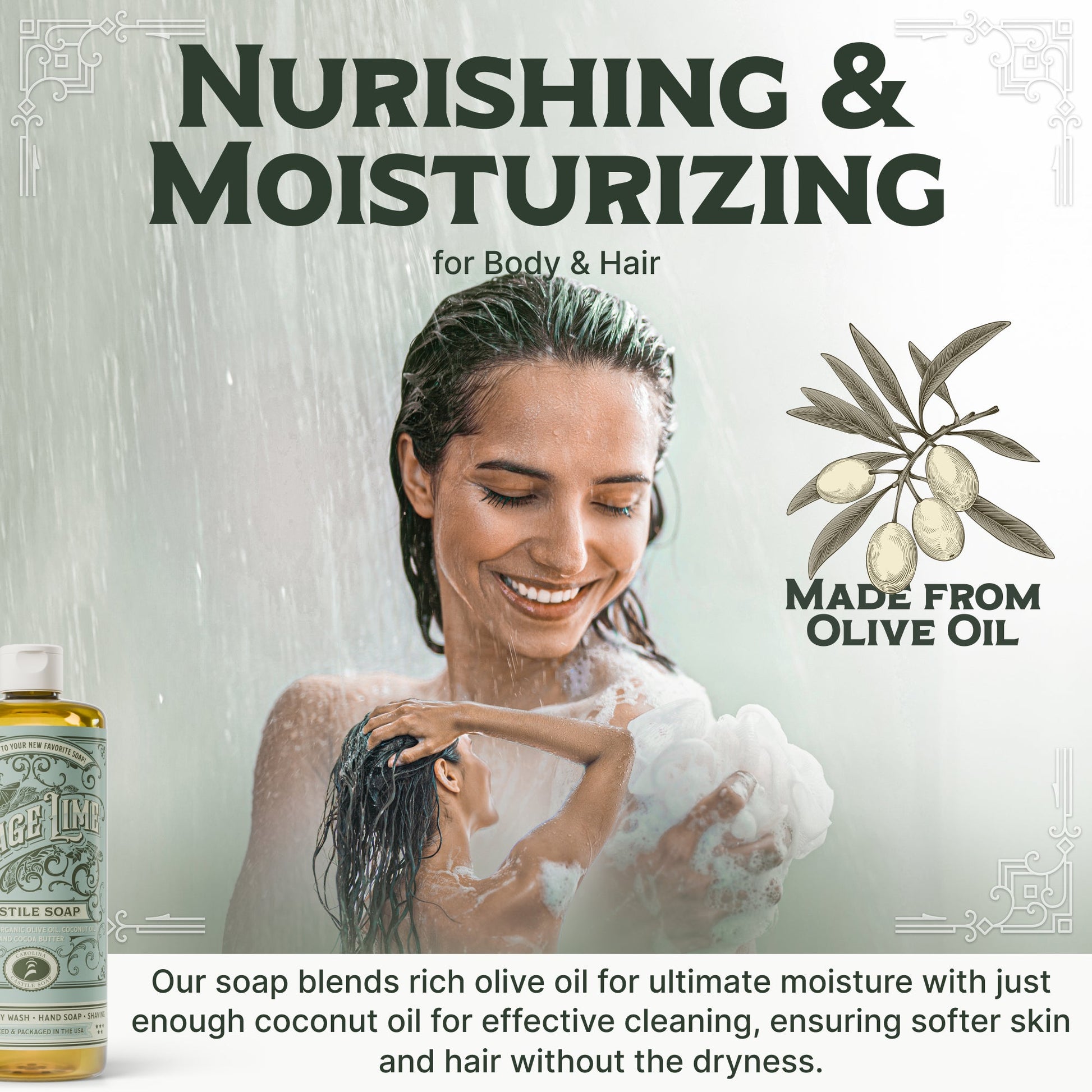 Sage Lime Castile Soap Carolina Castile Soap