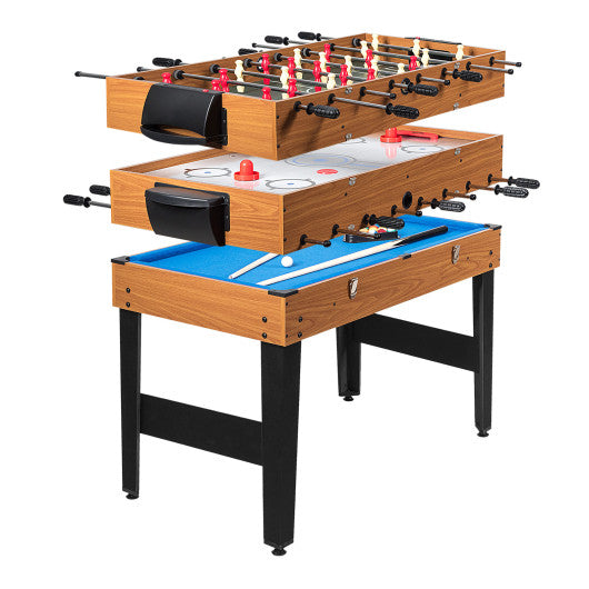 48 Inch 3-In-1 Multi Combo Game Table with Soccer for Game Rooms VYSN