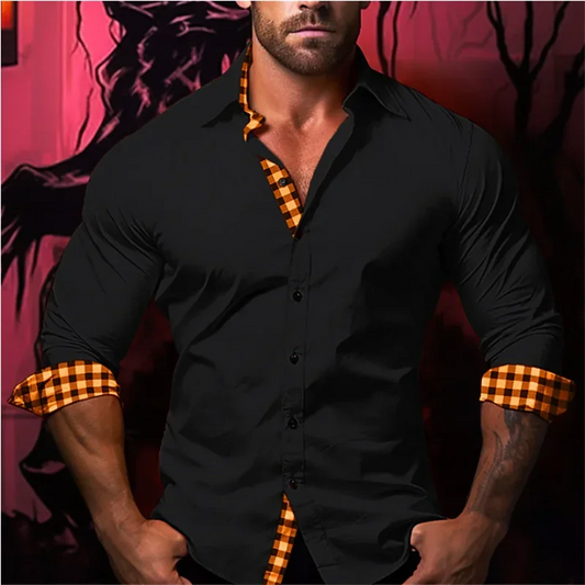 Men Lapel Shirt Button Luxury Party Casual Party Tiger Eagle HD Pattern Plaid Stripe Fashion Sports Comfortable Soft New S-6XL