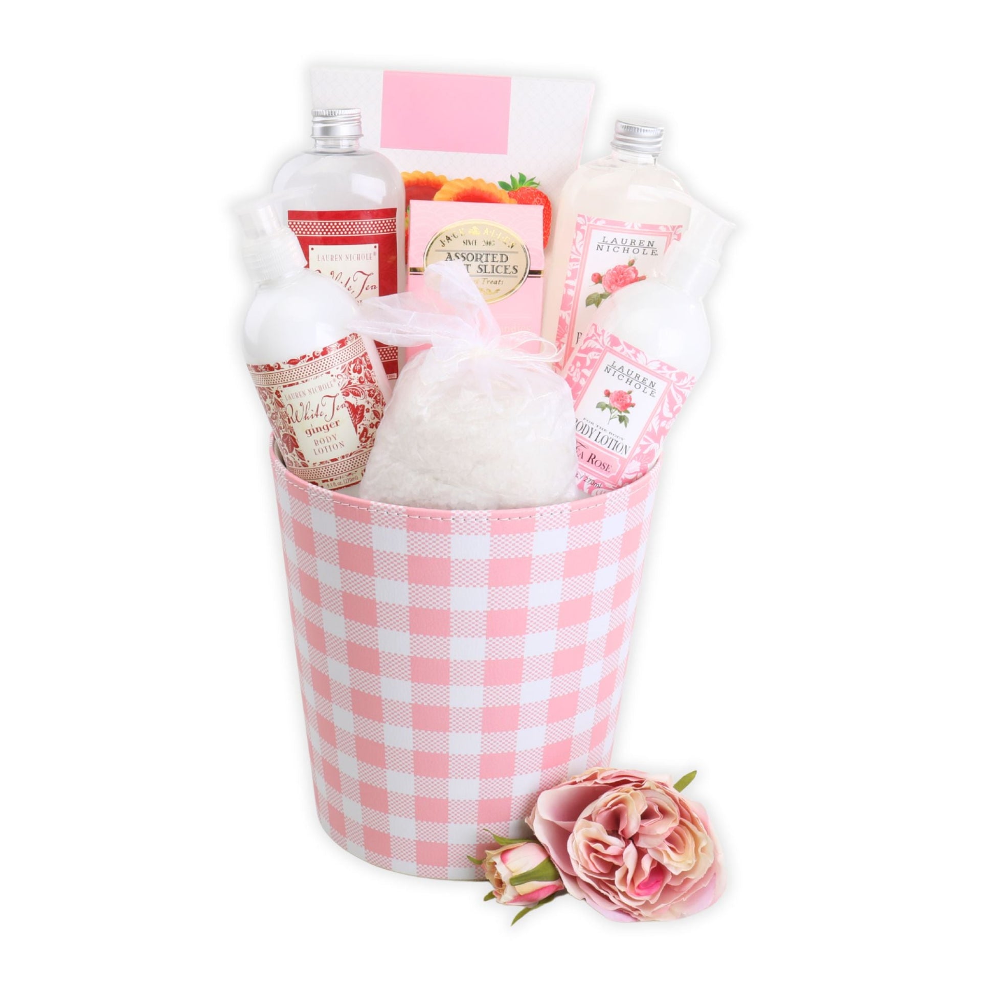 Rose Spa Self Care Gift Basket Alder Creek Gift Baskets