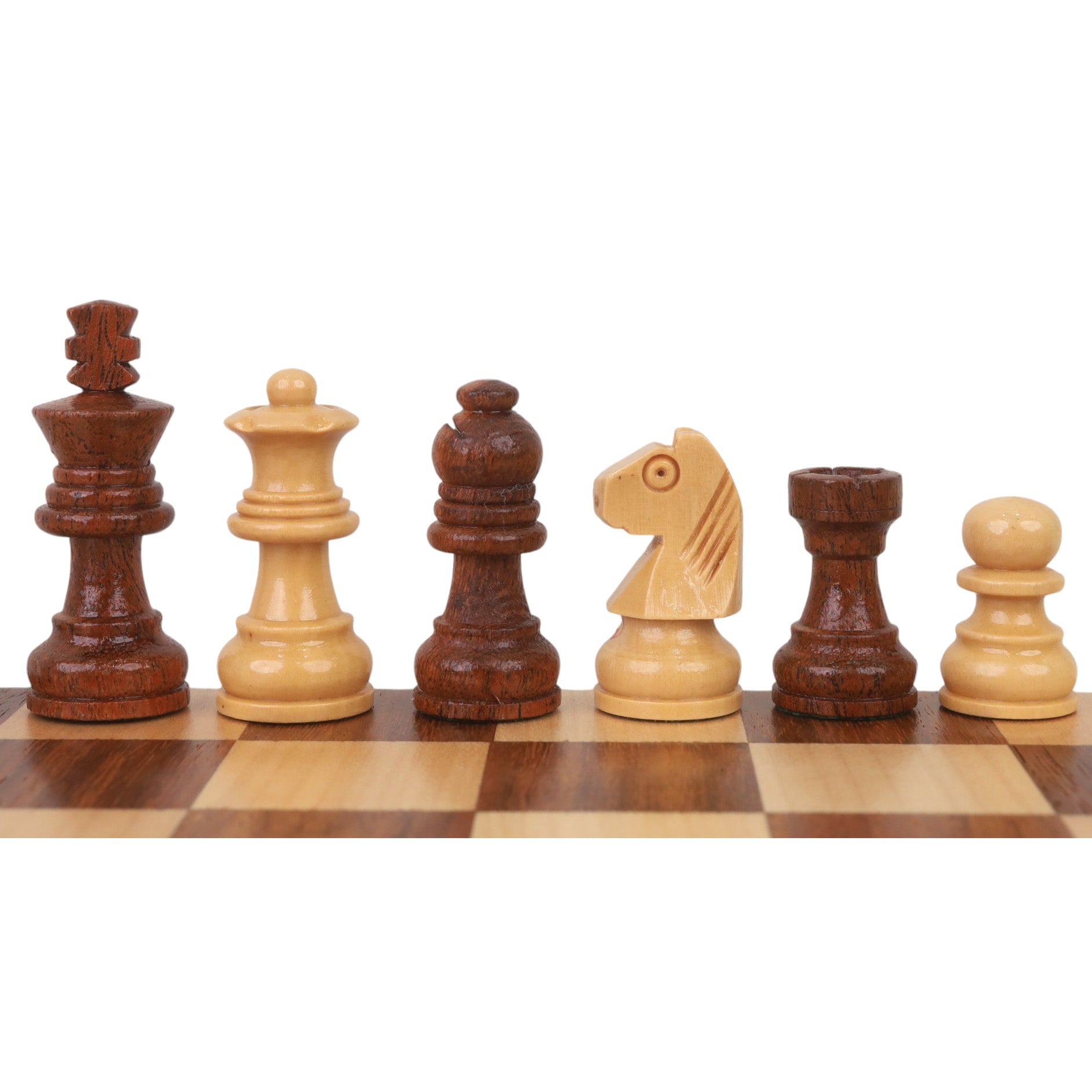 2 in 1 Magnetic Travel Chess & Backgammon set in Golden Rosewood - 10 inches Royal Chess Mall