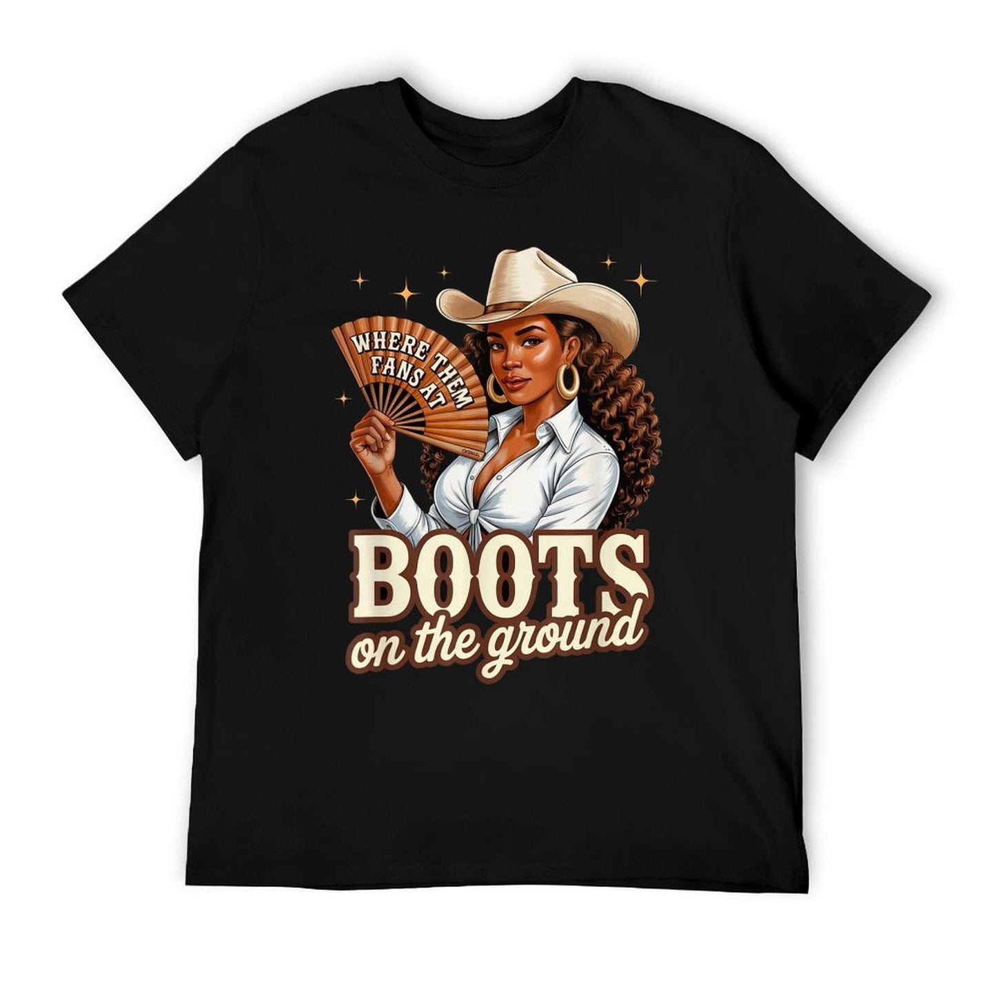 Boots On Ground Juneteenth Cowgirl Western Rodeo Black Women Odor-resistant T-Shirt DOBOER