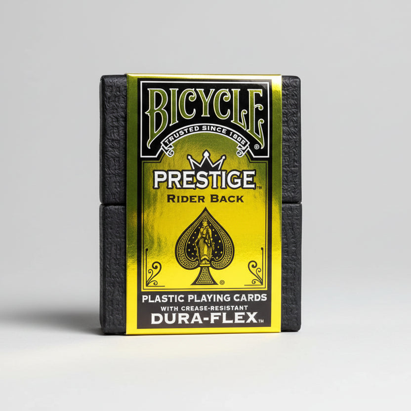 Bicycle Prestige Playing Cards – Black – 100% Plastic with Dura-Flex Technology ClassicDecks
