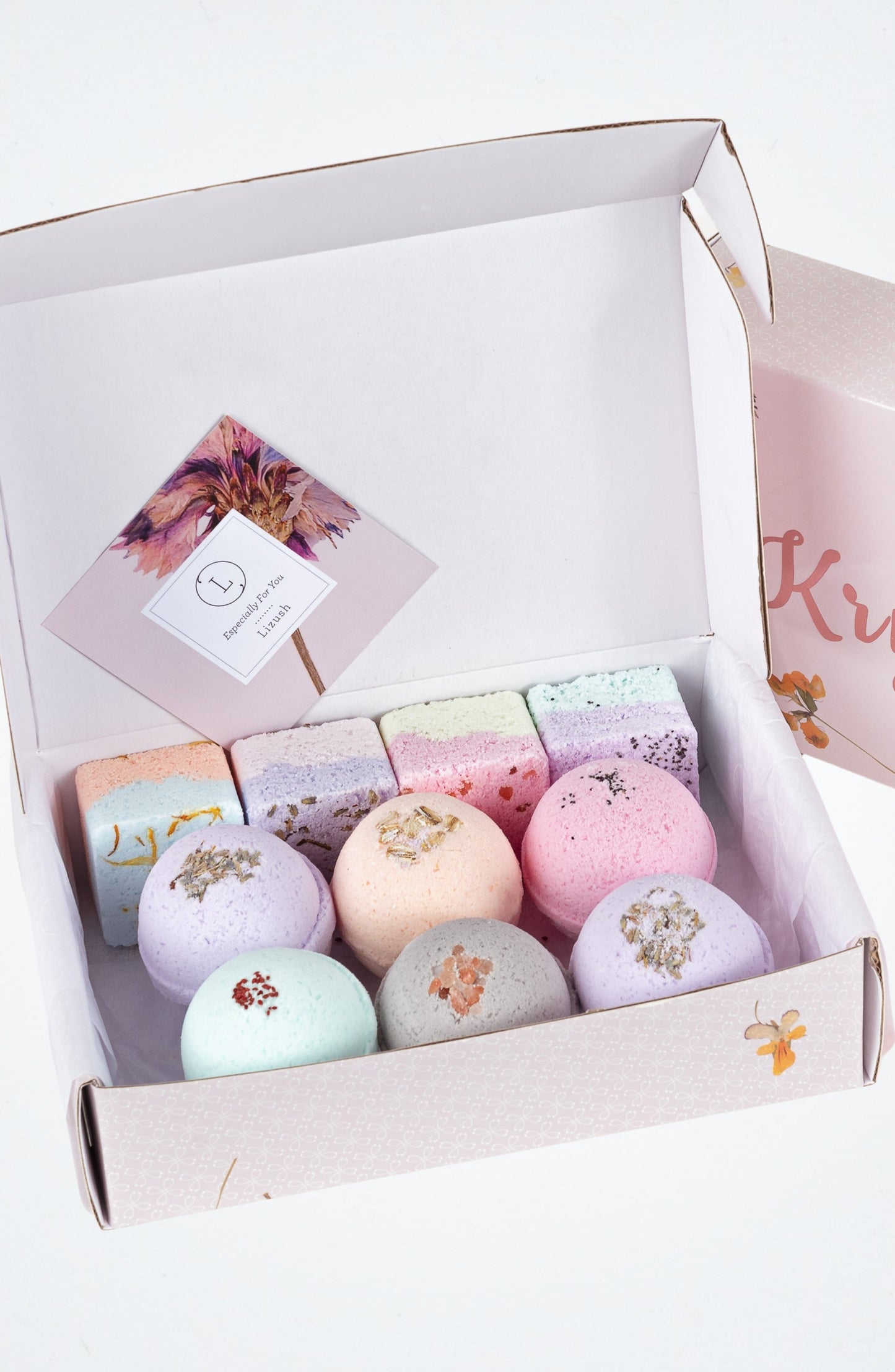 Natural Bath Bombs and Shower Steamers Gift Set - for anyone that like to Bath and Shower DC-Lizush