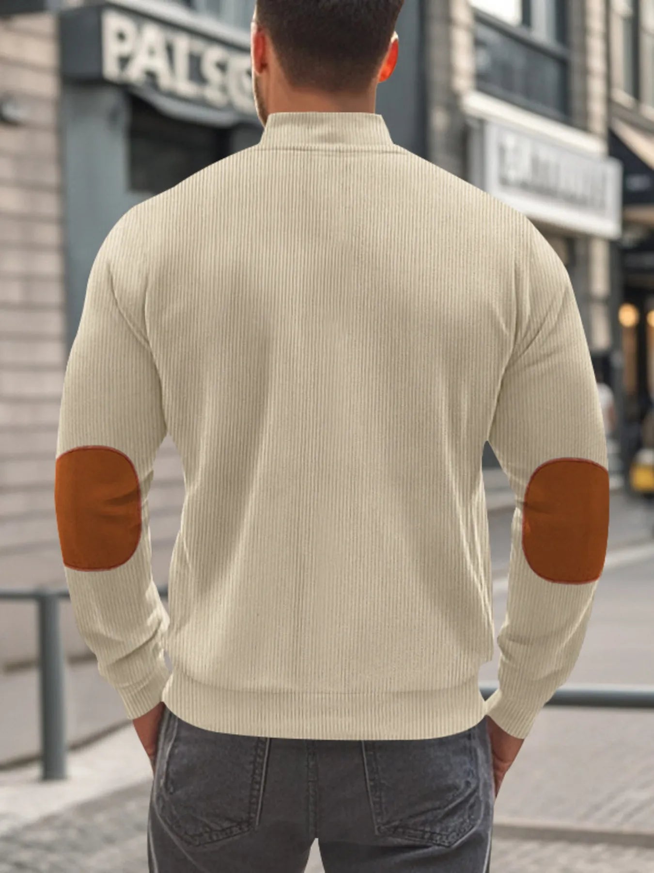 Men's Full Size Zip Up Long Sleeve Jacket Plus Size