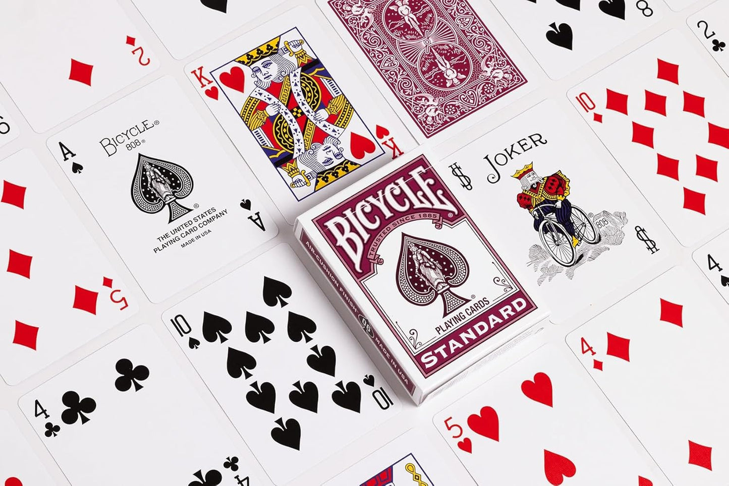 Bicycle Color Series Rider Back Playing Cards -- Burgundy (No. 6) ClassicDecks