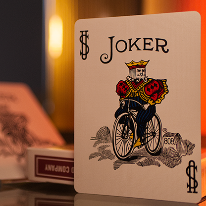 Bicycle Metallic Ruby Playing Cards – Metallic Ink Rider Back Deck ClassicDecks
