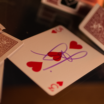 Bicycle Metallic Ruby Playing Cards – Metallic Ink Rider Back Deck ClassicDecks