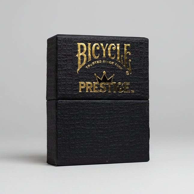 Bicycle Prestige Playing Cards – Black – 100% Plastic with Dura-Flex Technology ClassicDecks