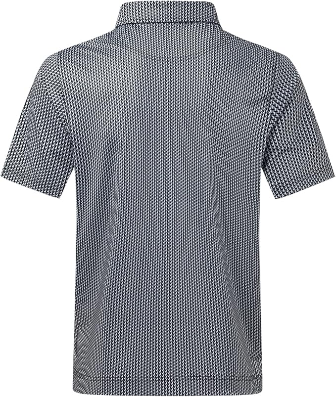 DEOLAX Mens Polo Shirts Fashion Print Mens Golf Shirt Dry Fit Mens Golf Polo Short Sleeve Quick Dry Funny Golf Shirt for Men IronWave Fitness