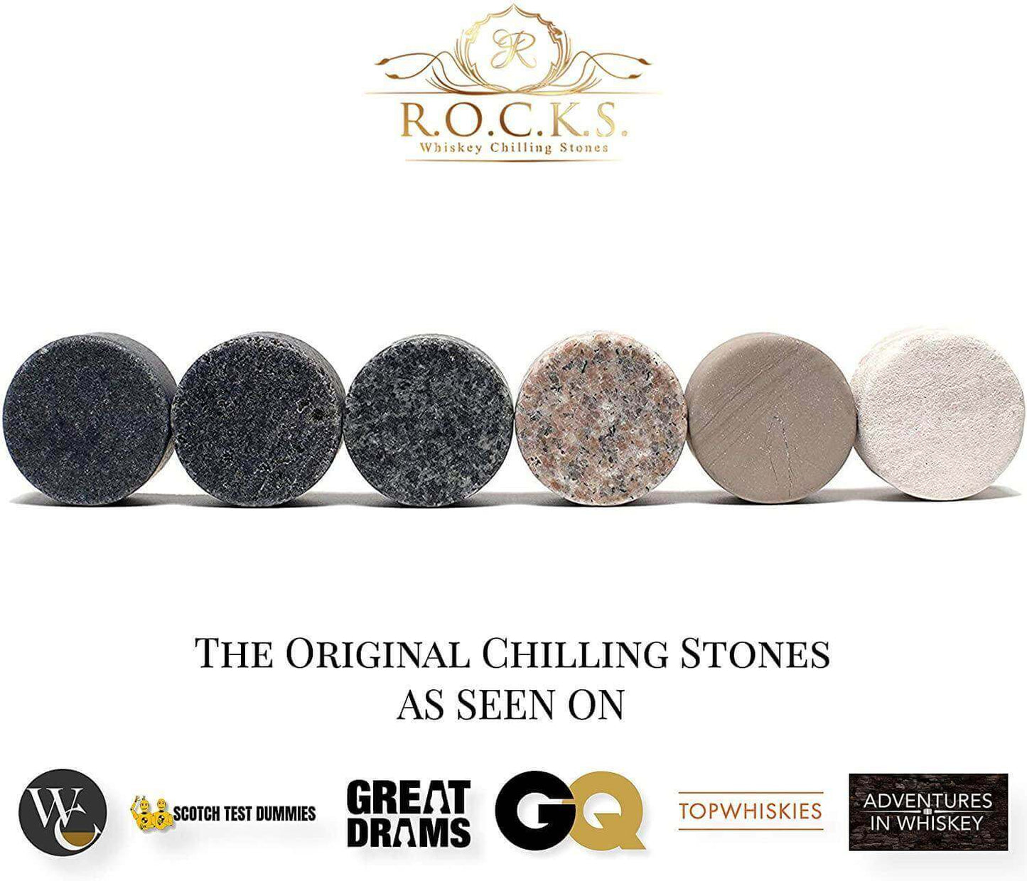 The Gentleman's Set - Cigar Aficionado DC-ROCKS Whiskey Chilling Stones