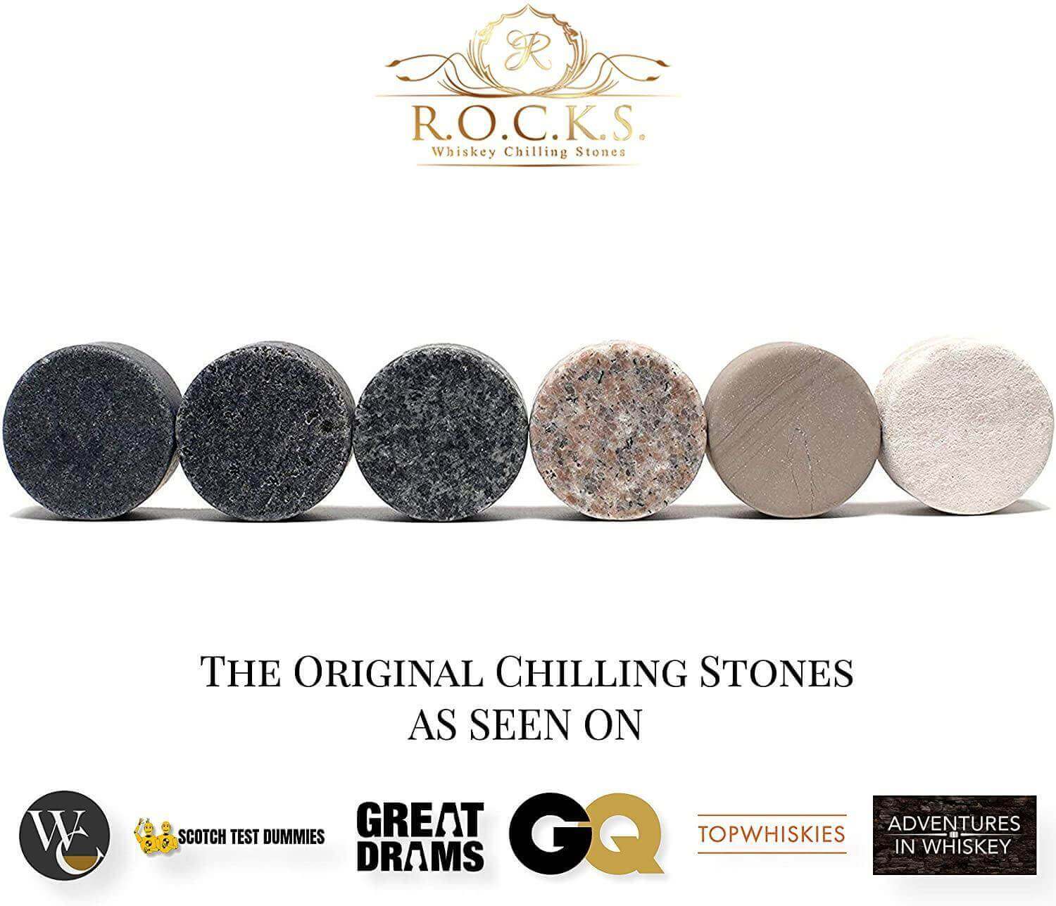 The Gentleman's Set - Cigar Aficionado DC-ROCKS Whiskey Chilling Stones