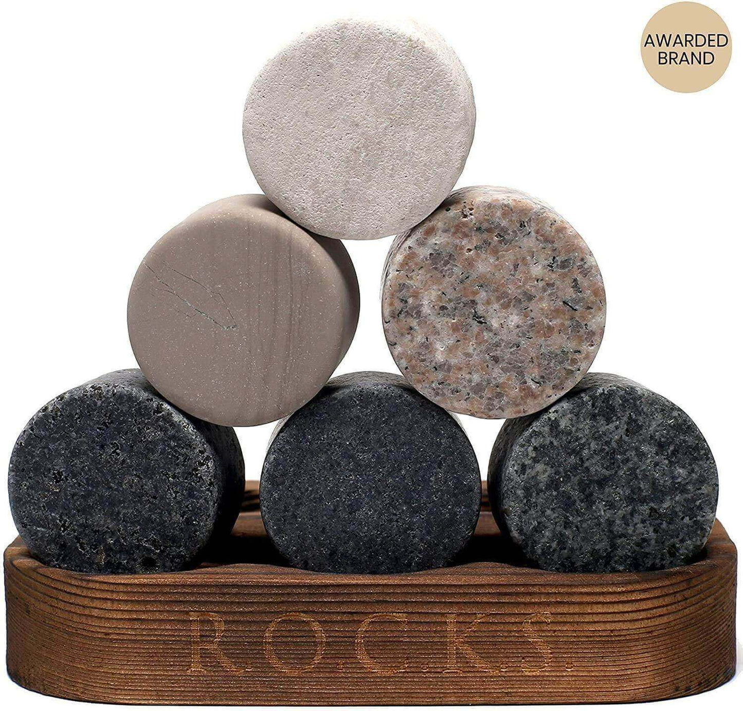 The Connoisseur's Set - Signature Glass Edition DC-ROCKS Whiskey Chilling Stones