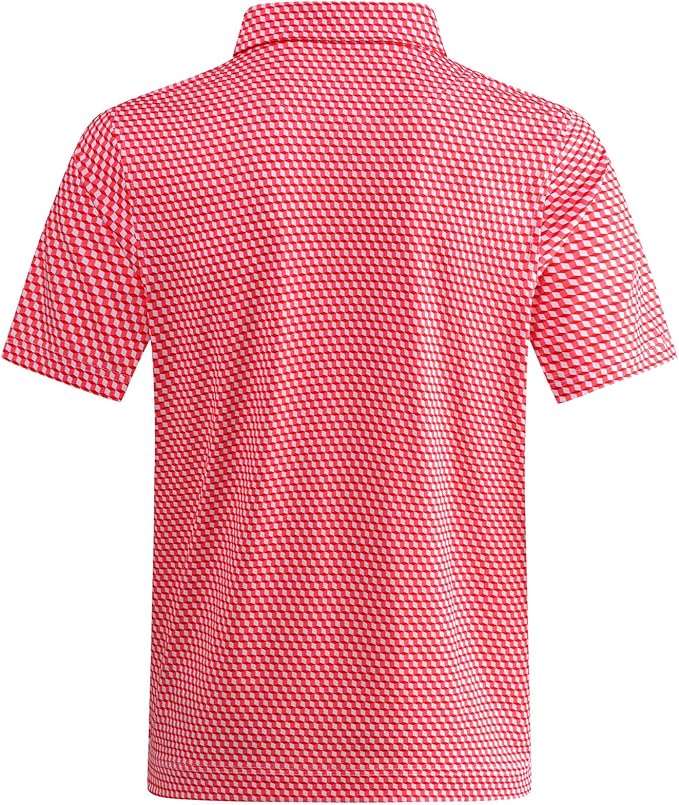 DEOLAX Mens Polo Shirts Fashion Print Mens Golf Shirt Dry Fit Mens Golf Polo Short Sleeve Quick Dry Funny Golf Shirt for Men IronWave Fitness