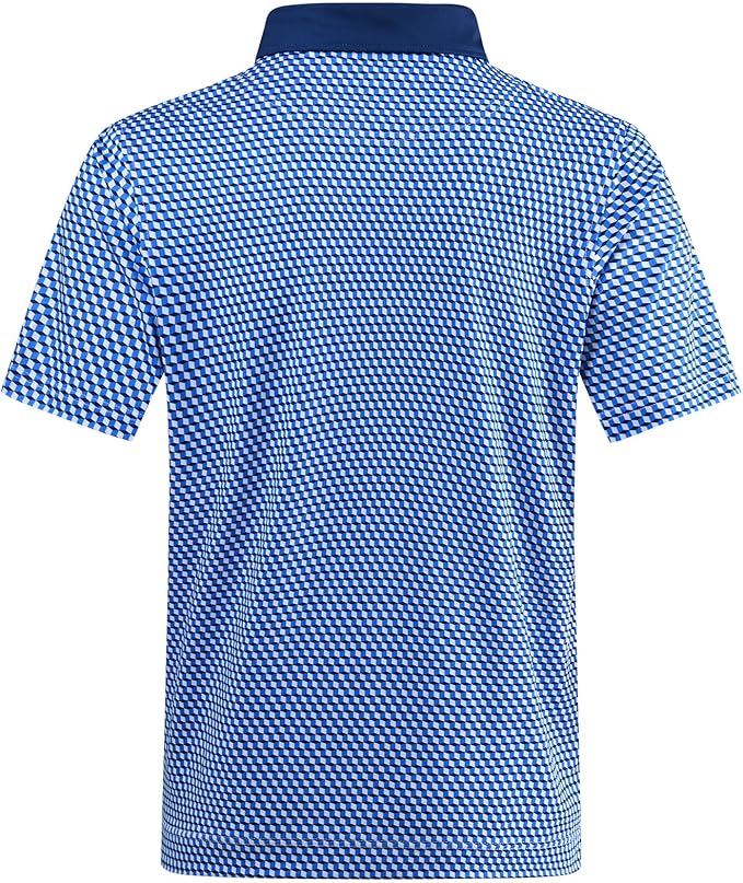 DEOLAX Mens Polo Shirts Fashion Print Mens Golf Shirt Dry Fit Mens Golf Polo Short Sleeve Quick Dry Funny Golf Shirt for Men IronWave Fitness
