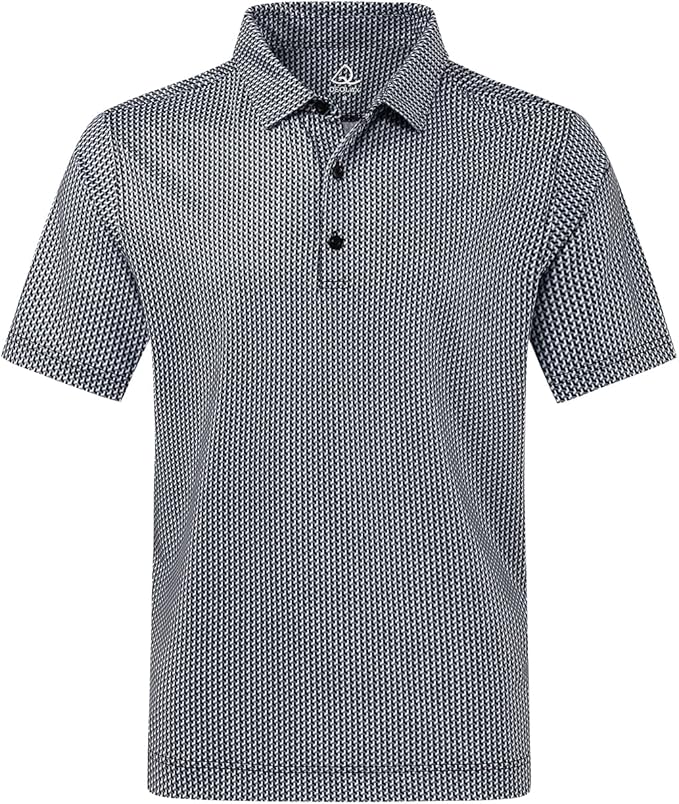 DEOLAX Mens Polo Shirts Fashion Print Mens Golf Shirt Dry Fit Mens Golf Polo Short Sleeve Quick Dry Funny Golf Shirt for Men IronWave Fitness