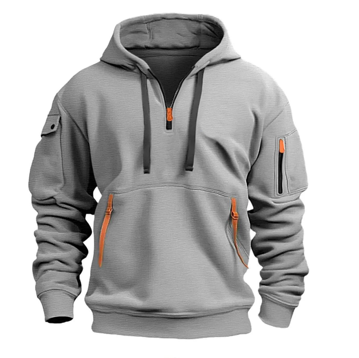 Cotton Dropped Shoulder Hooded Sweatshirt Men's Women's