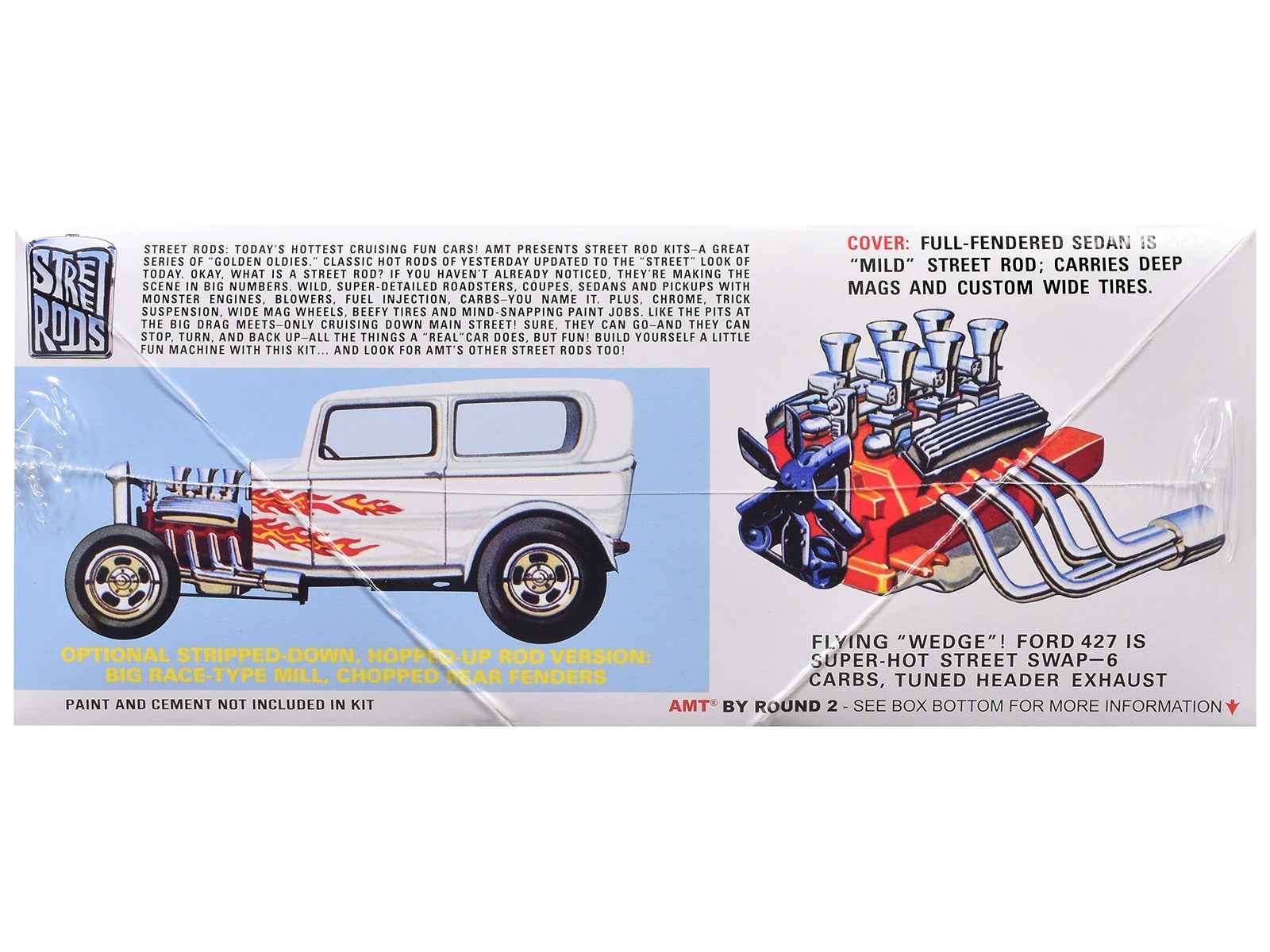 Skill 2 Model Kit 1932 Ford Tudor Sedan "Street Rods" Series 1/25 Scale Model by AMT Miniature Motors