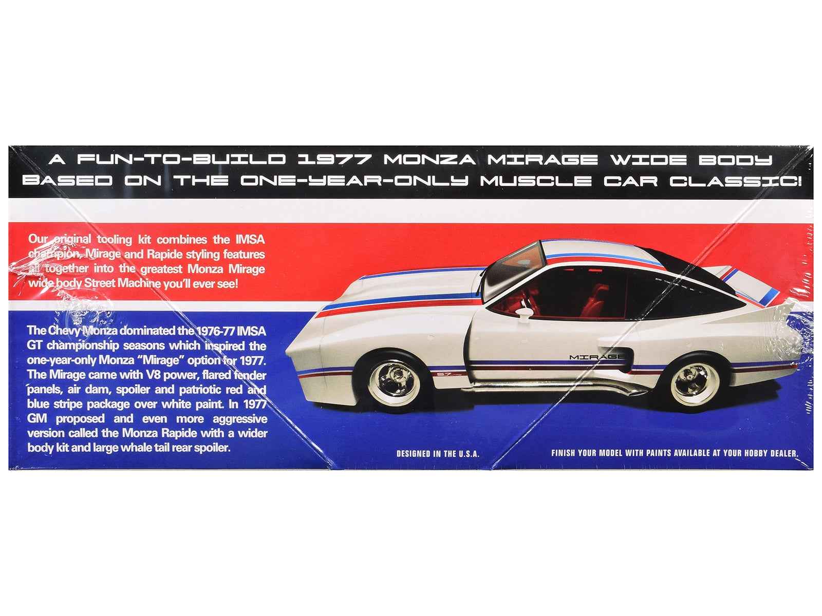 Skill 2 Model Kit 1977 Chevrolet Monza Mirage Wide Body "Street Machine" 1/25 Scale Model by AMT Miniature Motors