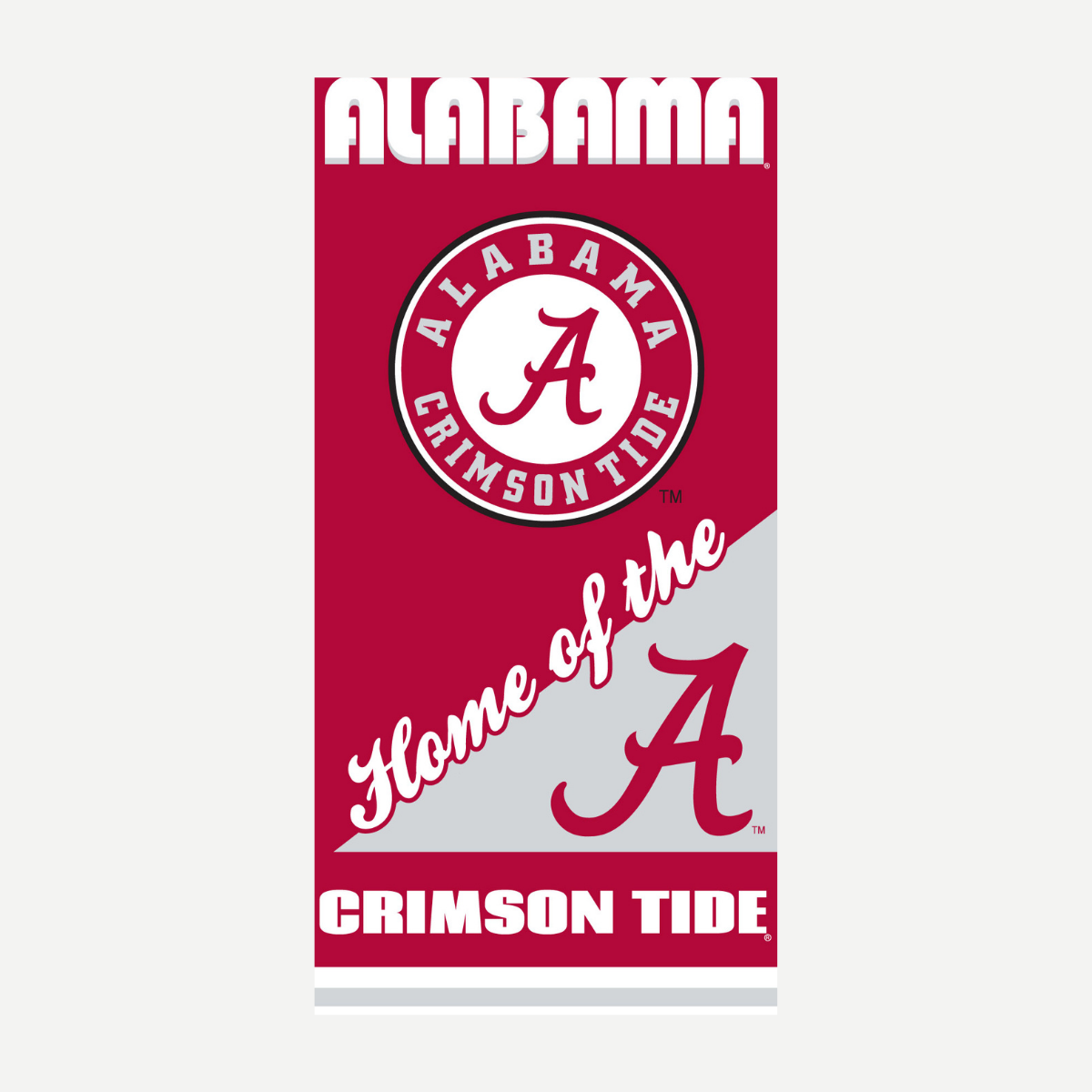 Alabama Crimson Tide - Home Beach Towel Towels World