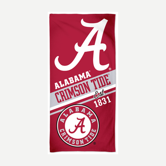 Alabama Crimson Tide Velour Beach Towel Towels World