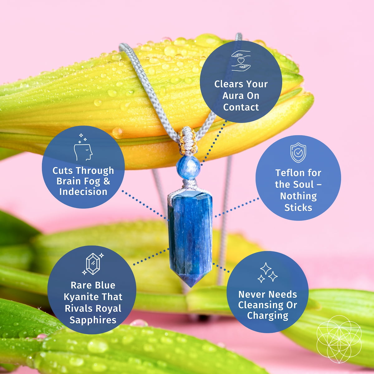 The Aura Shield - Rare Kyanite Pendant Conscious Items