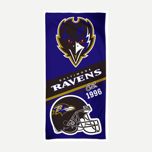 Baltimore Ravens Velour Beach Towel Towels World