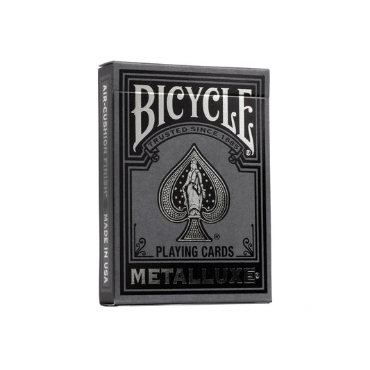 Bicycle Black and Silver Metalluxe Playing Cards – Premium Foil Edition ClassicDecks