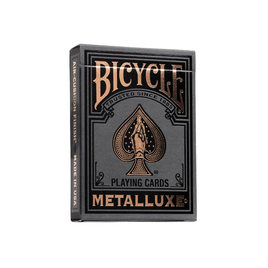 Bicycle Black and Rose Gold Metalluxe Playing Cards – Premium Foil Edition ClassicDecks