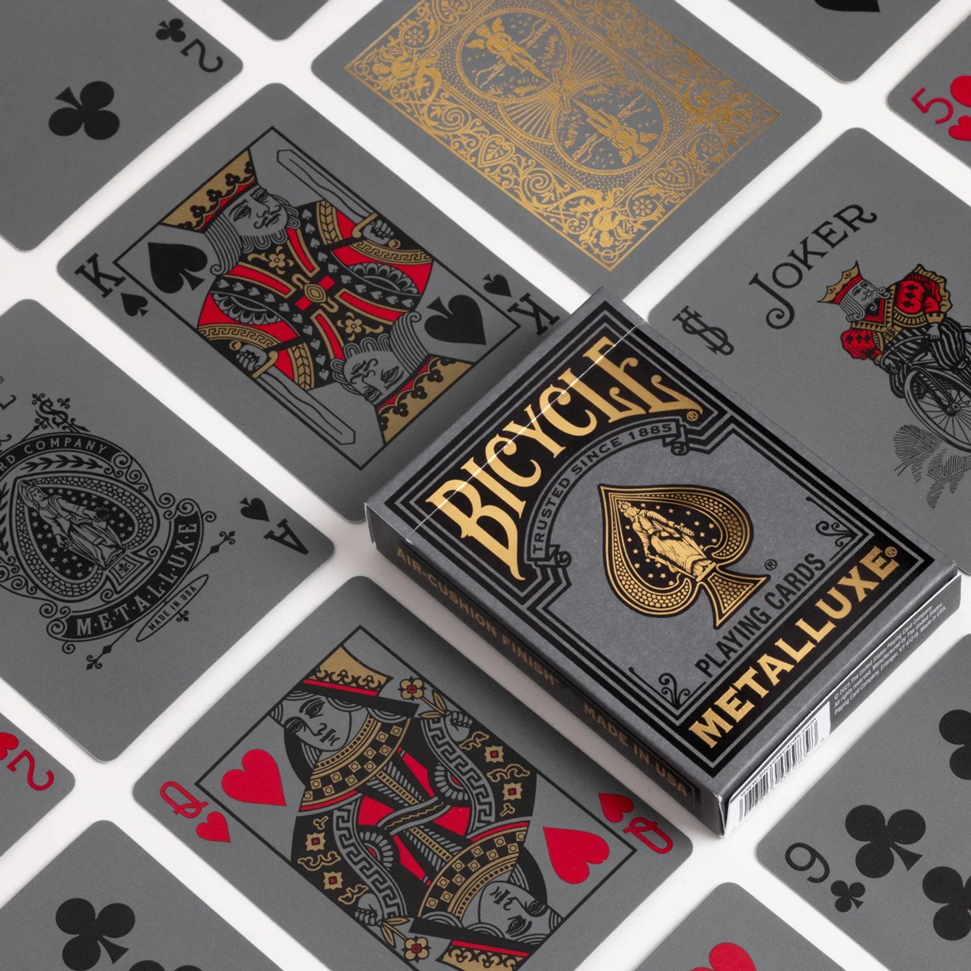 Bicycle Black and Gold Metalluxe Playing Cards – Premium Foil Edition ClassicDecks