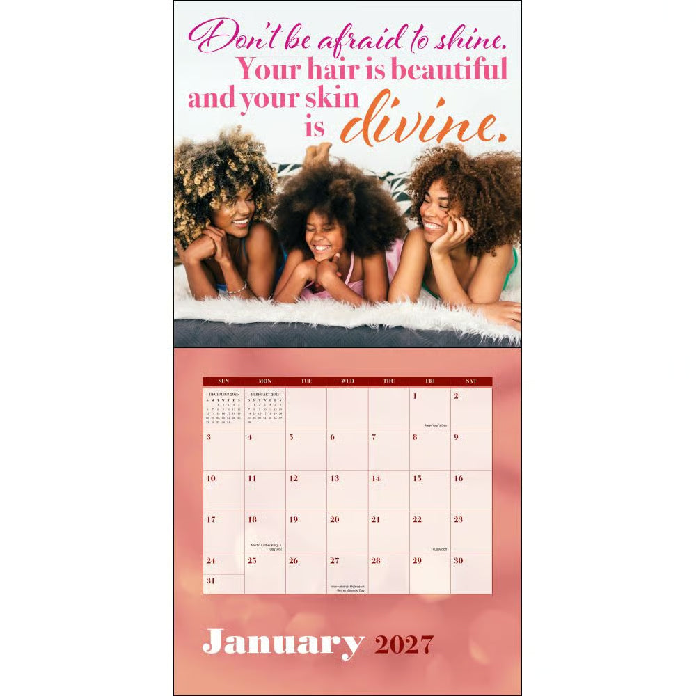 Black Girl Magic 2027 Wall Calendar FashionMojos.com