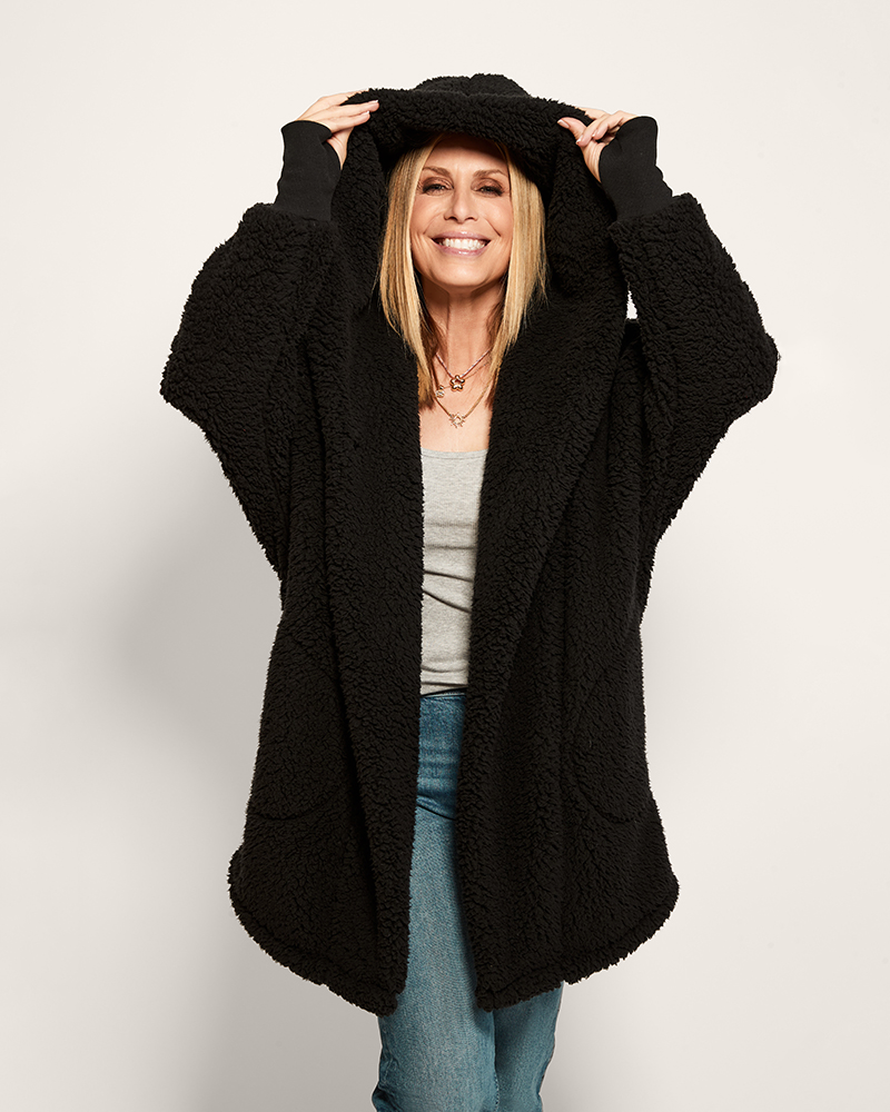 The Warrior Effect™ by Jill Martin Bedazzled Logo Sherpa Lounger Jacket Jill Martin