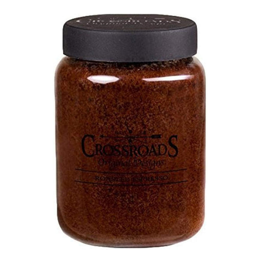 Crossroads Roasted Espresso Scented 2-Wick Candle, 26 Ounce