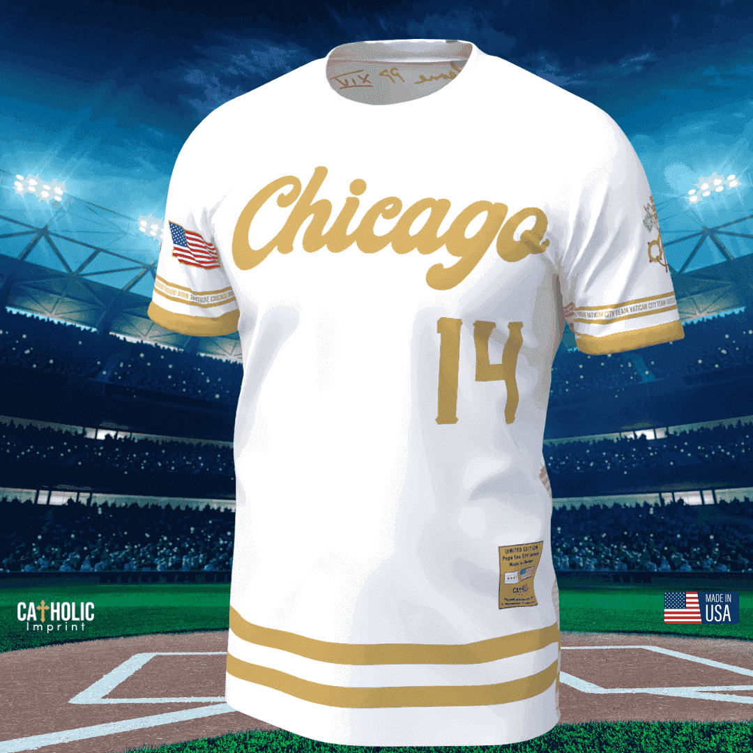 Pope Leo Baseball and Soccer Jersey Catholic Imprint
