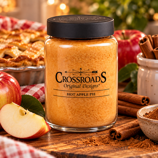 Crossroads Candle 26 Ounce Jar Candle - Hot Apple Pie