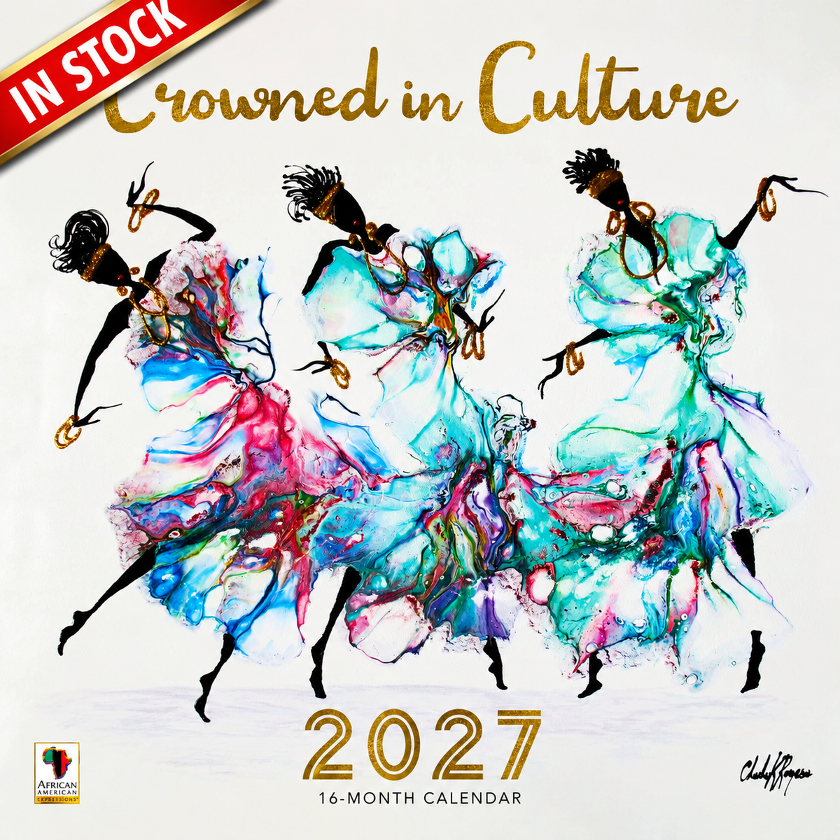 2027 Crowned in Culture Wall Calendar - FashionMojos.com