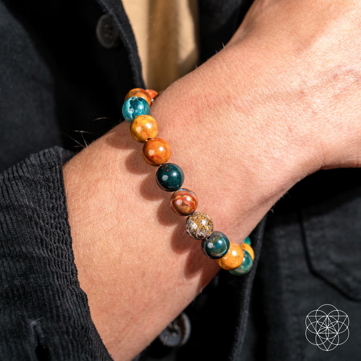 Quiet My Mind – Ocean Jasper Bracelet Conscious Items