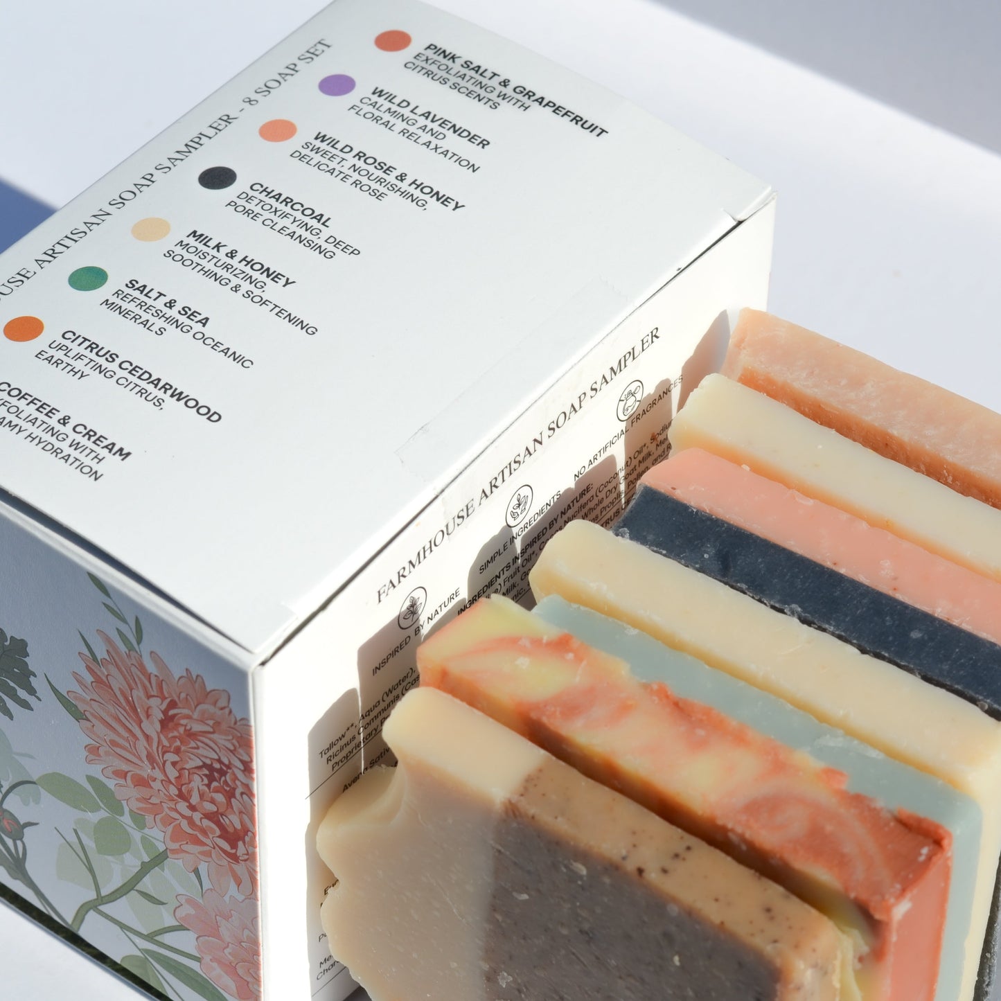 Farmhouse Artisan Goat Milk & Tallow Soap Sampler Pretty farm girl