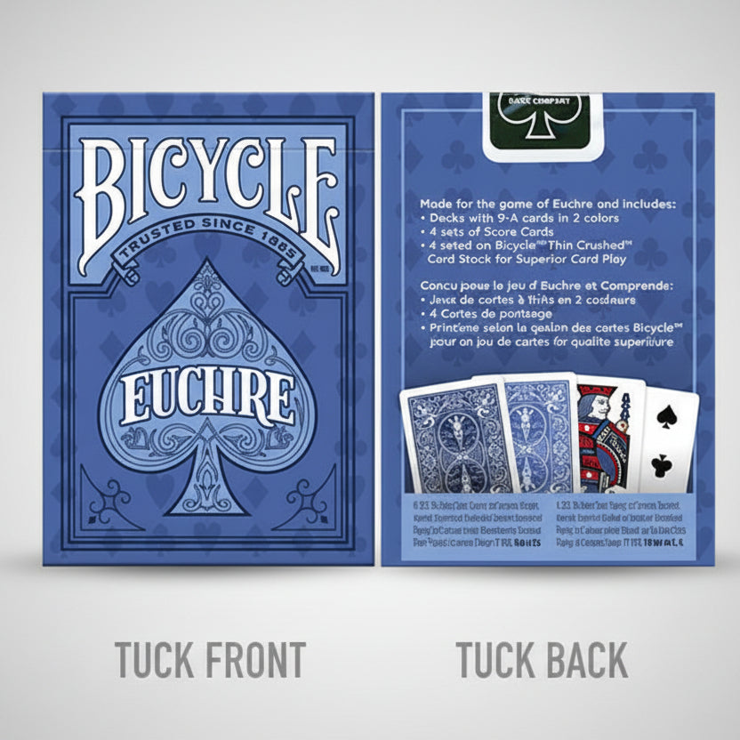 Bicycle Euchre Playing Cards – Blue Dual-Deck Set ClassicDecks