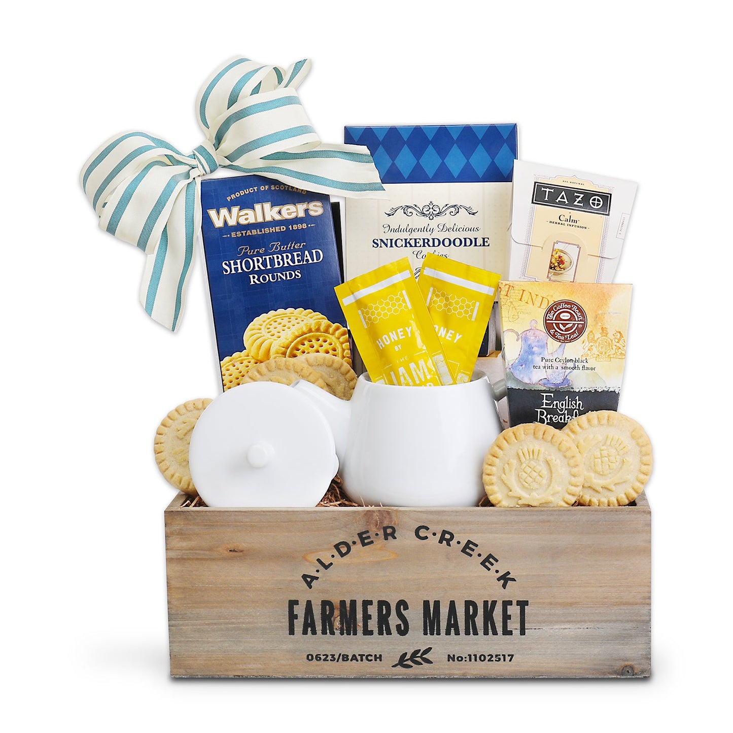 Garden Tea Tray Gift Basket Alder Creek Gift Baskets