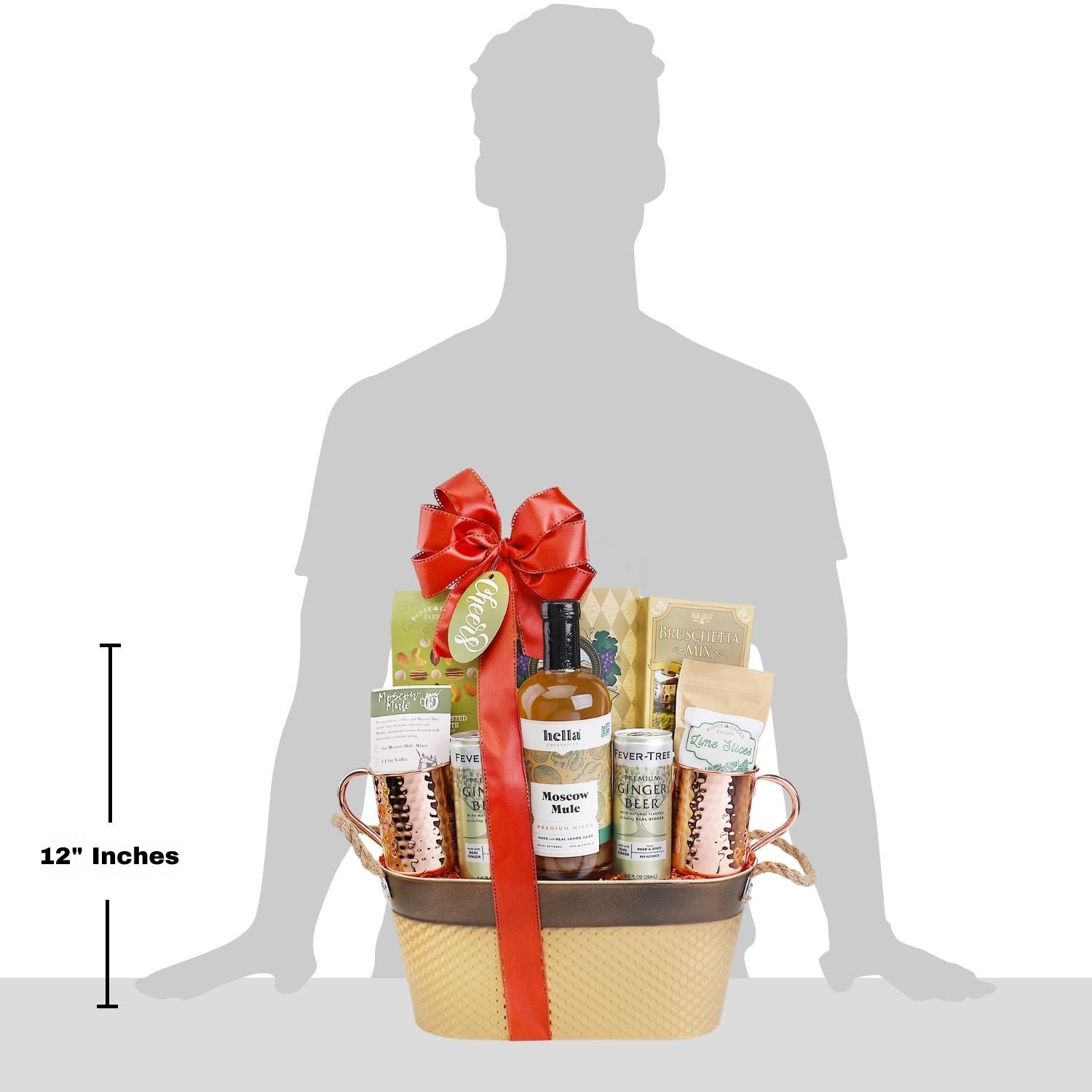 Moscow Mule Handcrafted Cocktail Gift Basket Alder Creek Gift Baskets