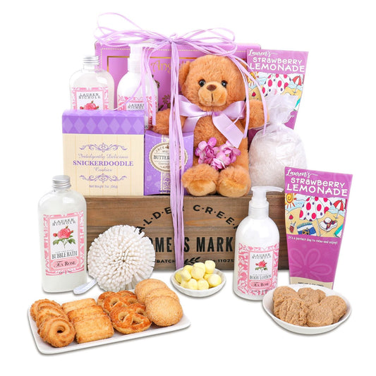 Pampered Rose Spa Gift Basket Alder Creek Gift Baskets