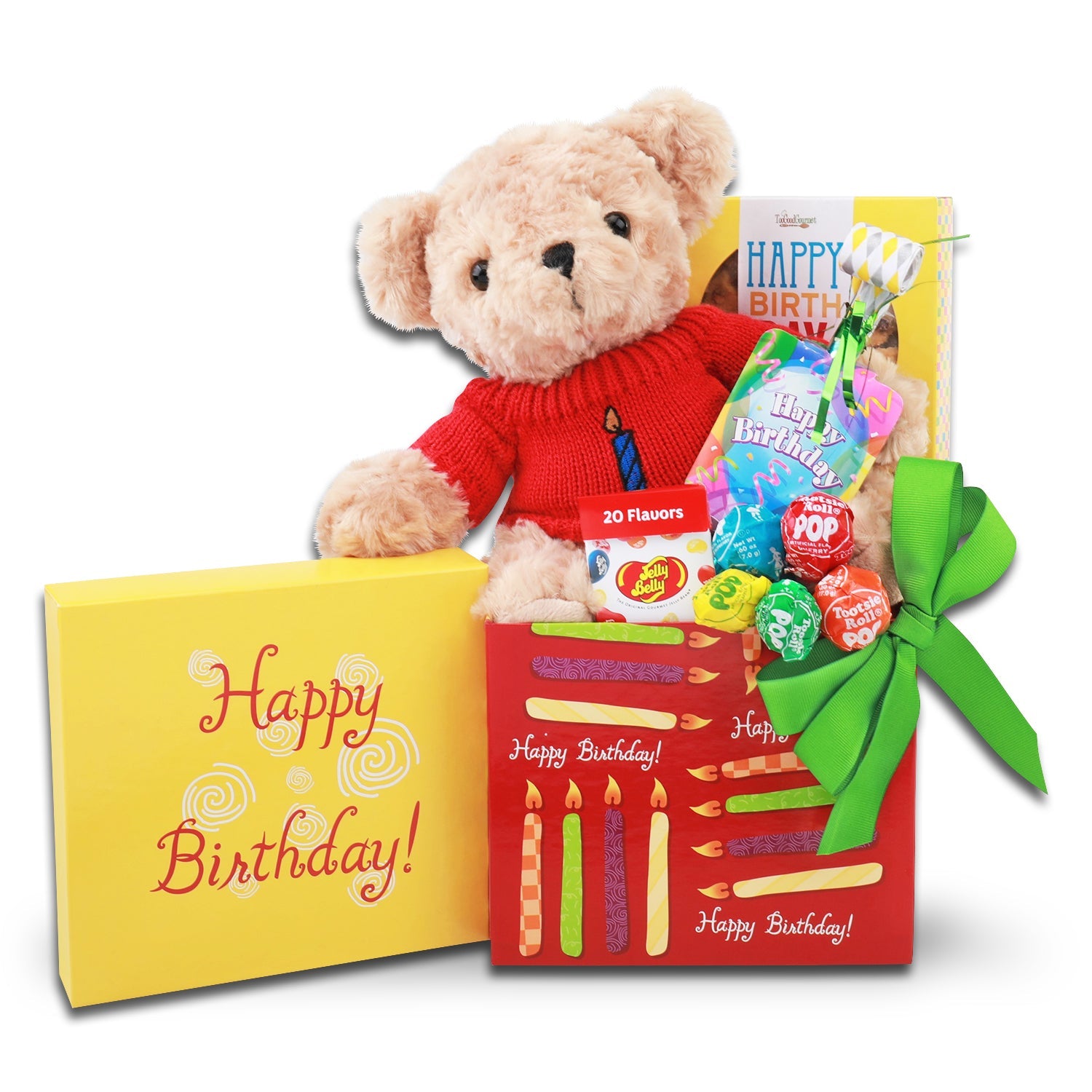 Happy Birthday Celebrations Bear Gift Box Alder Creek Gift Baskets
