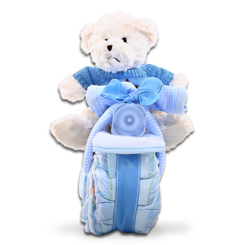 Motorcycle Diaper Cake-Boy Gift Basket Alder Creek Gift Baskets