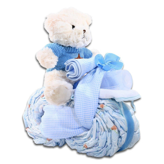Motorcycle Diaper Cake-Boy Gift Basket Alder Creek Gift Baskets