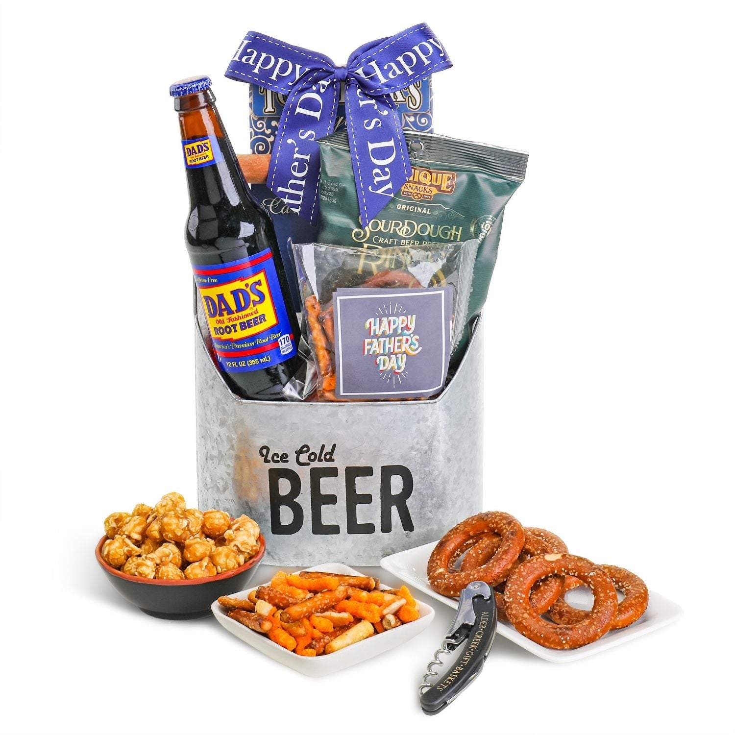 Father's Day Sippin’ Summer Snack Gift Basket Alder Creek Gift Baskets