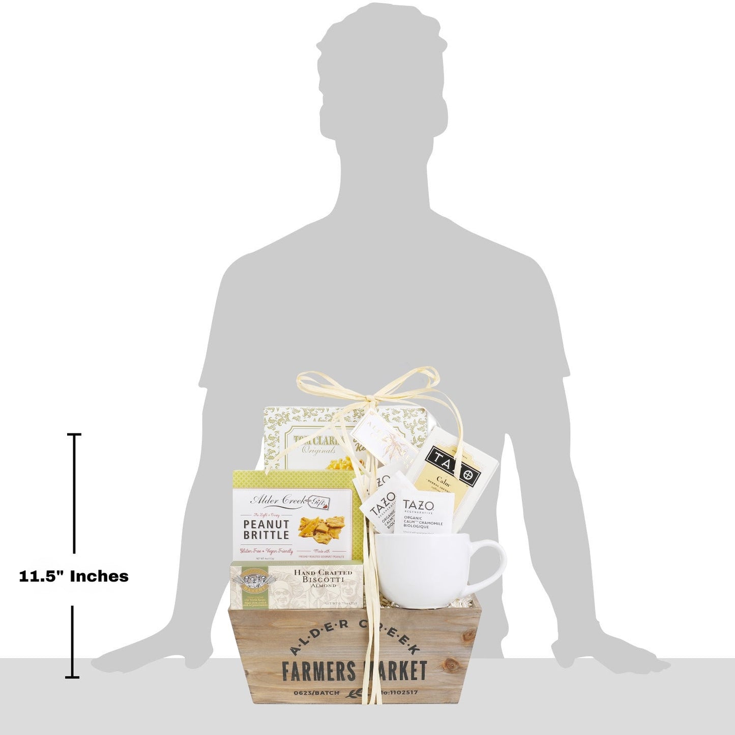 Serenity Tea Crate Gift Basket Alder Creek Gift Baskets